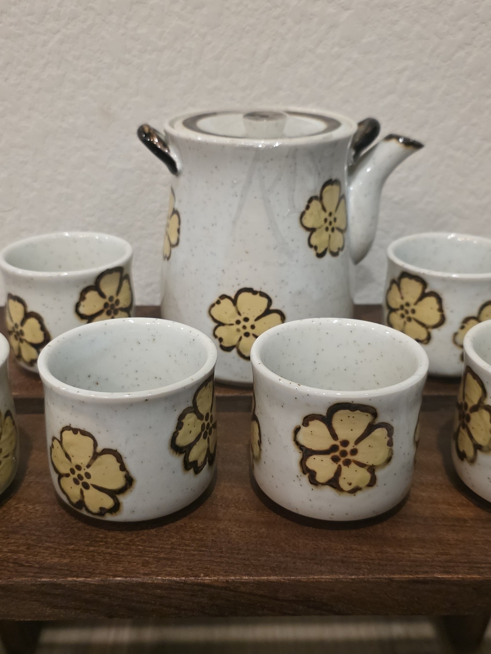 7 Piece Japanese Flower Tea Set
